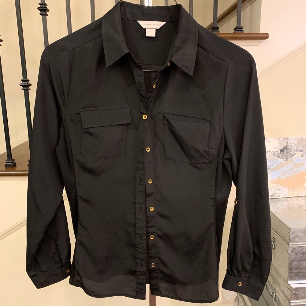 Christopher Banks- Black Blouse